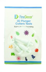 Finedecor Flower Blossom Shape Plunger Cutter Tools 4 Pcs - FD 2435